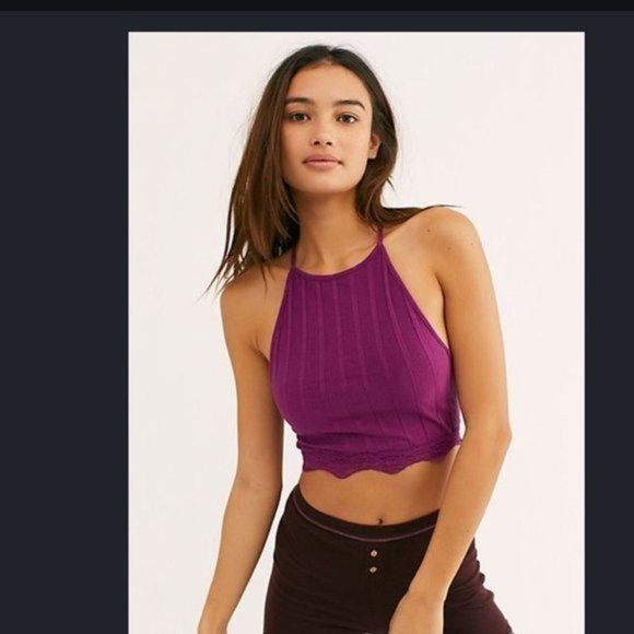 ALL YOUR LOVE CROP wine M S3 - Picture 2 of 4